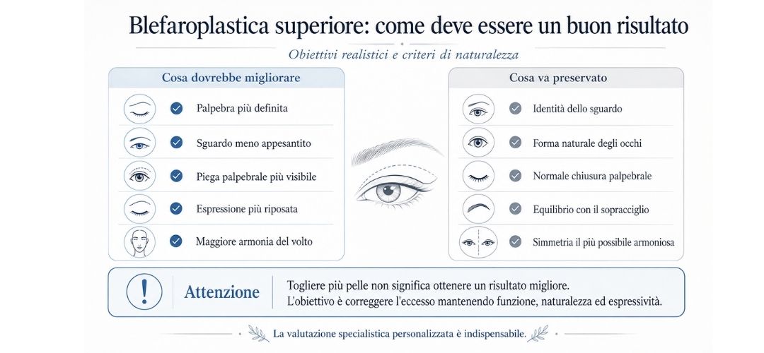 buon risultato della blefaroplastica superiore buon risultato della blefaroplastica superiore